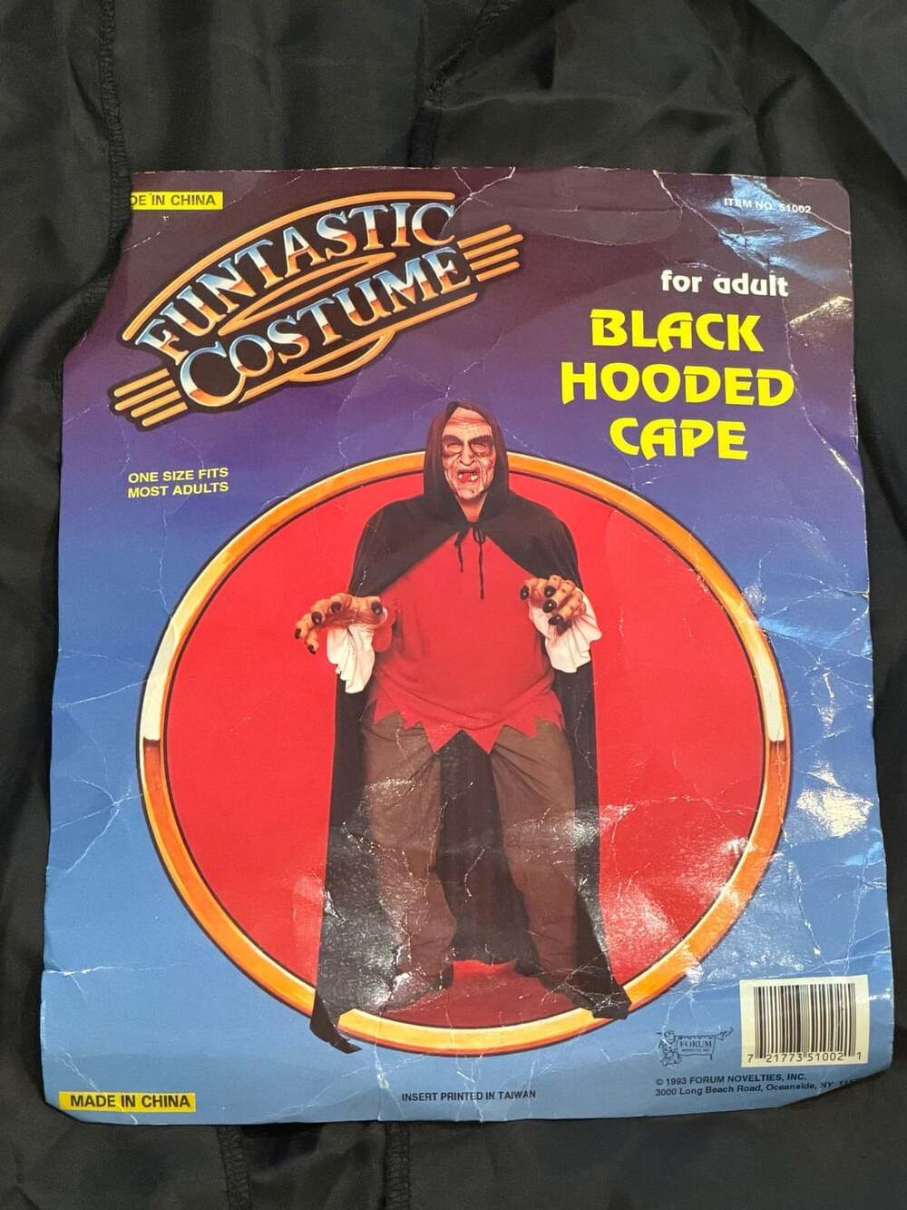 Funtastic Costume Black Hooded Cape for Adult